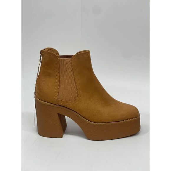 Cool Planet by Steve Madden Women's Lily Platform Booties - Dark Tan 9.5M - Picture 3 of 8